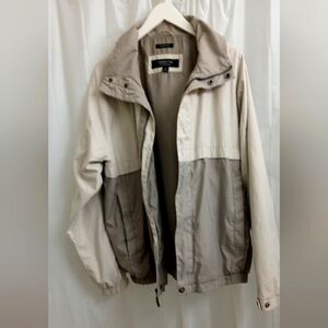 Claiborne Outerwear Rugged Relaxed Fit Color Block Canvas Barn Jacket- SZ-L